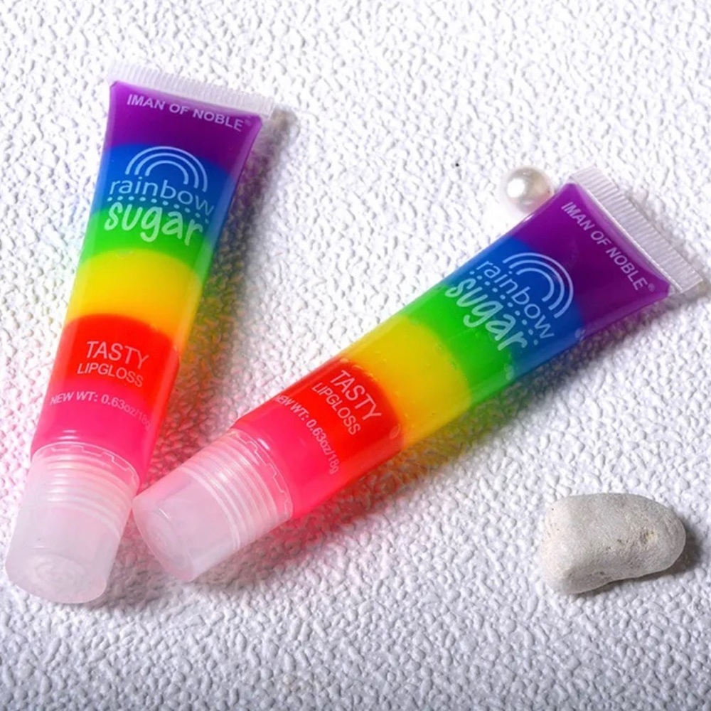 Rainbow lip gloss